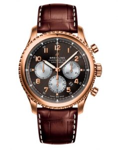 The durable fake Breitling Navitimer Chronograph RB0117131Q1P1 watches are made from 18k red gold.