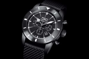 The sturdy replica Breitling Superocean Héritage Chronoworks SB0161E4 watches are made from black ceramic.