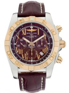 The sturdy replica Breitling Chronomat CB0110 watches are made from rose gold and stainless steel.