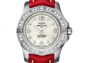 The 38 mm copy Breitling Colt A7438953 watches have white dials.