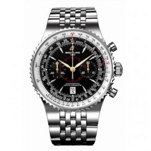 The 47 mm replica Breitling Montbrillant A2334021.B871 watches have black dials.