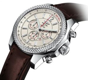 The stainless steel replica Brelting Bentley Barnato watches have small date windows.