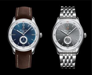 The simple fake Breitling Premier Automatic 40 watches have luminant hour marks and hands.