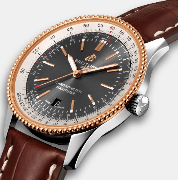 The timepiece has combined the iconic features of Navitimer.