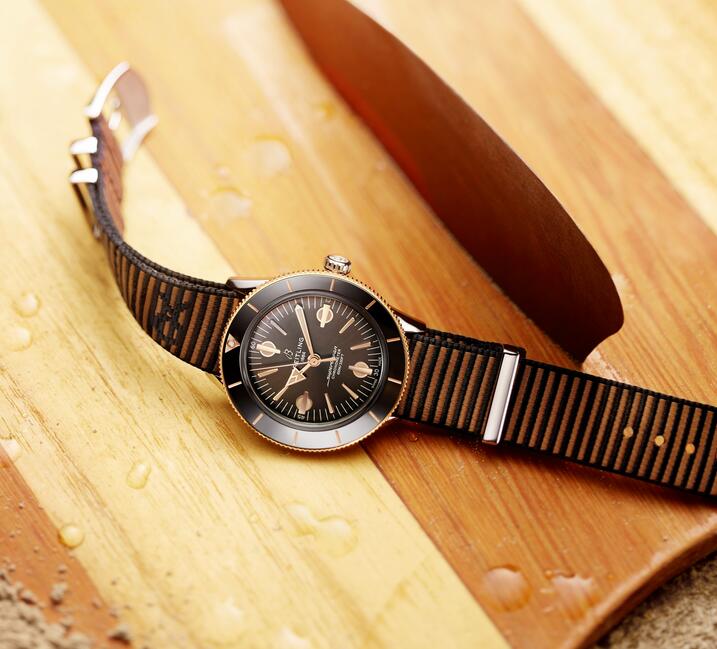 Swiss made fake watches become characteristic for the red gold parts.